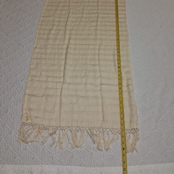 Be Kind By Ellen X Tribe Alive Chic Cream Scarf for Women tribe alive denim - Picture 8 of 10